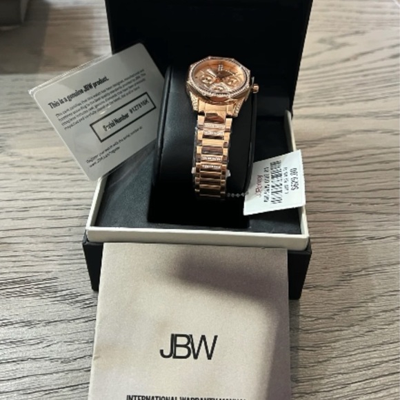 JBW Marquis Women's Rose Gold Diamond Bracelet Watch - Picture 3 of 9
